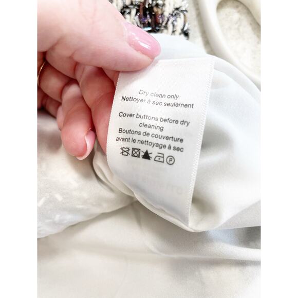 Veronica Beard Starck Tweed Mini Skirt Black Brown Sz 6 - Picture 11 of 13